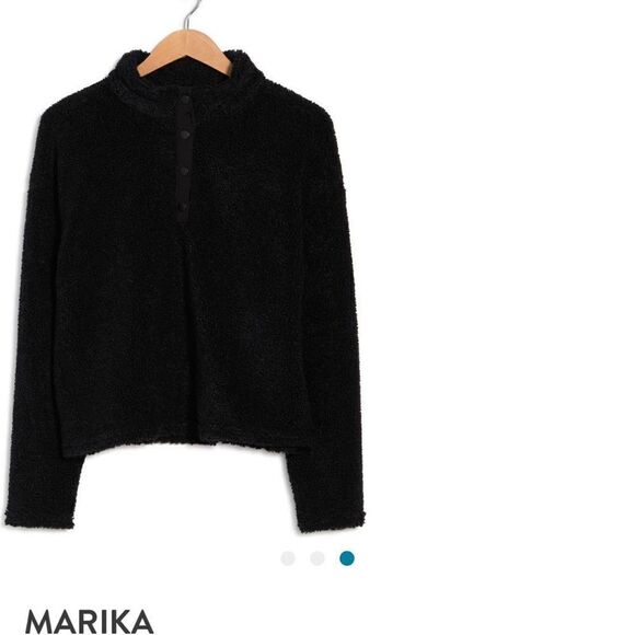 NWT Marika Tyra Faux Fur Teddy. Cropped Sherpa Teddy Black Size XL - Picture 9 of 12